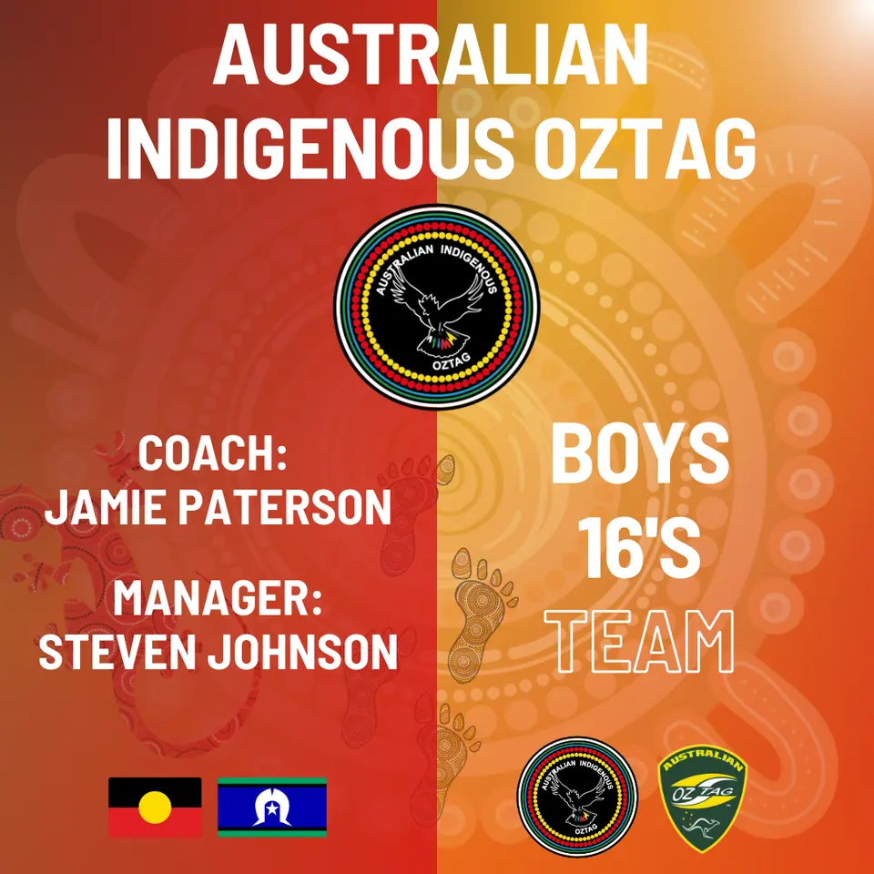 AIO Boys 16's 2025 coach and manager appointment card