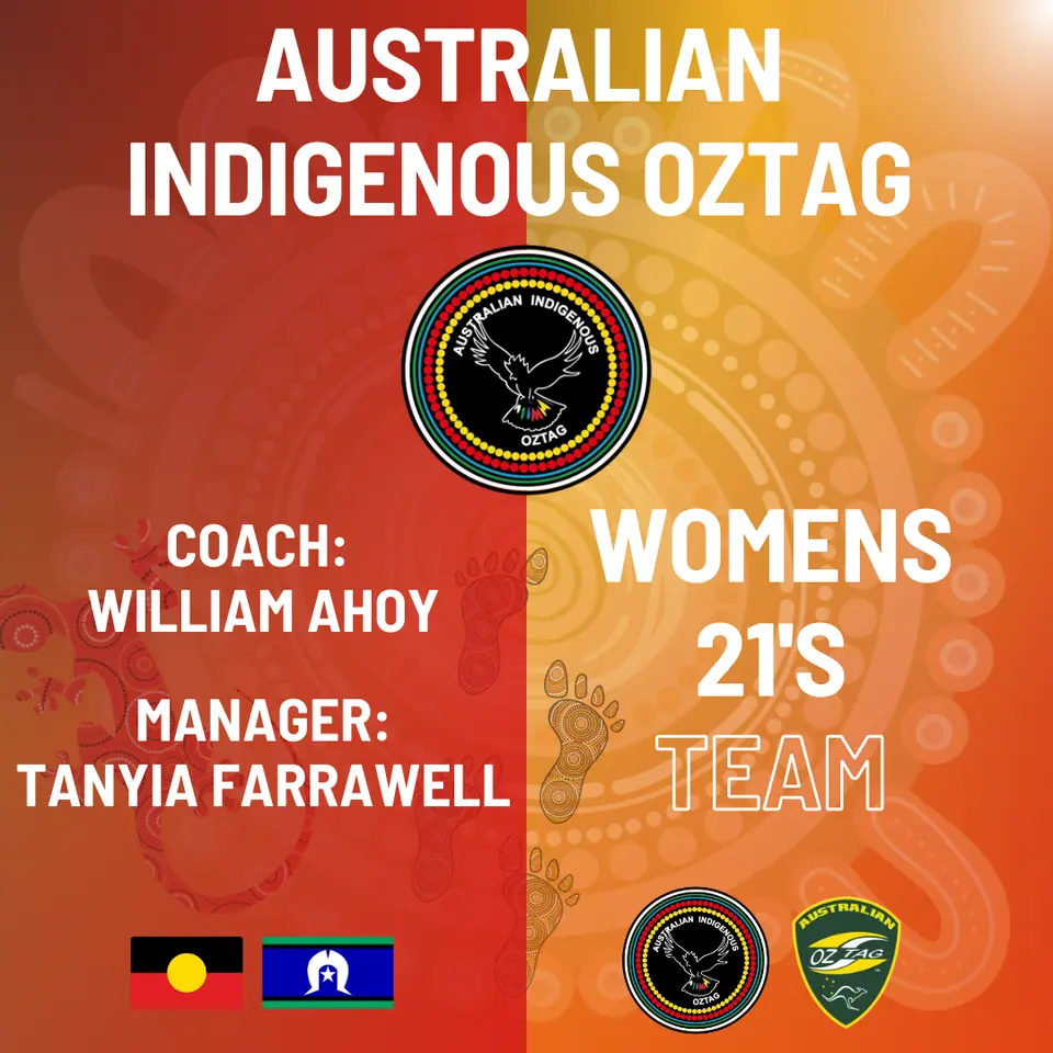 AIO Women's 21's 2025 coach and manager appointment card